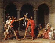 Jacques-Louis David THe Oath of the Horatii oil on canvas
